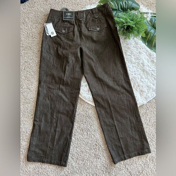 Cato NWT Petites Brown Stretch Shape Enhancing Classic Pants Sz 12 P $22 - Picture 10 of 10